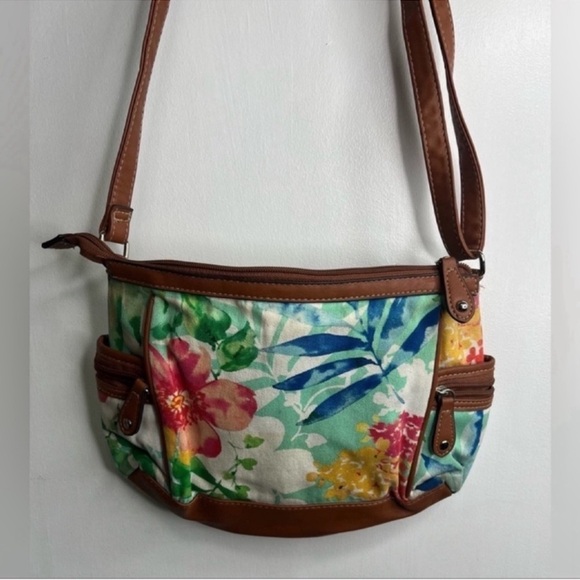 Rosetti Crossbody Tropical Print Bag / Purse - Picture 3 of 4